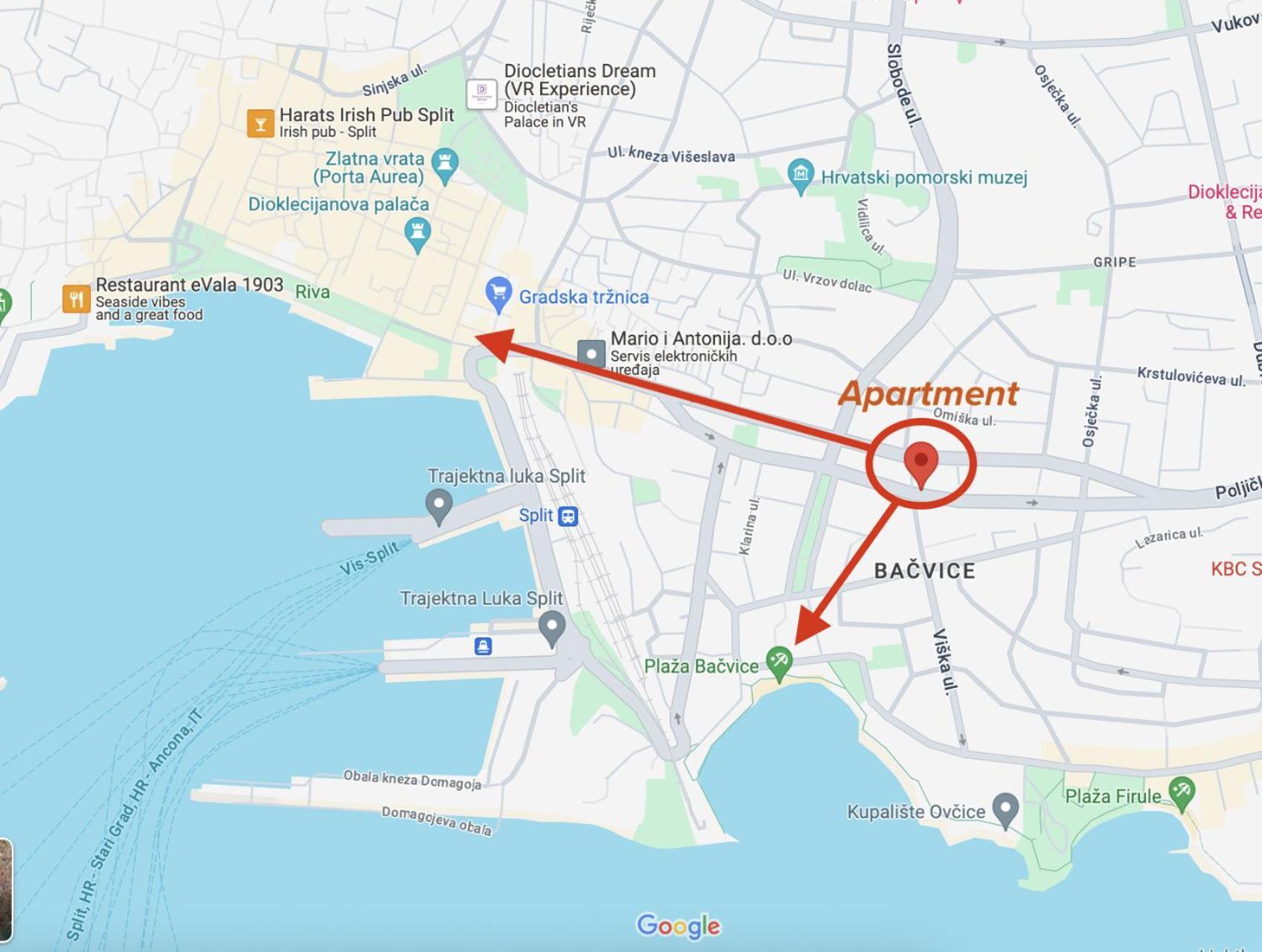 Apartment Central To Beach & Old Town Σπλιτ Εξωτερικό φωτογραφία